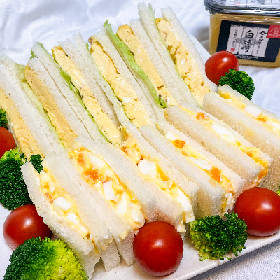 イヅツ白味噌の玉子サンドイッチ