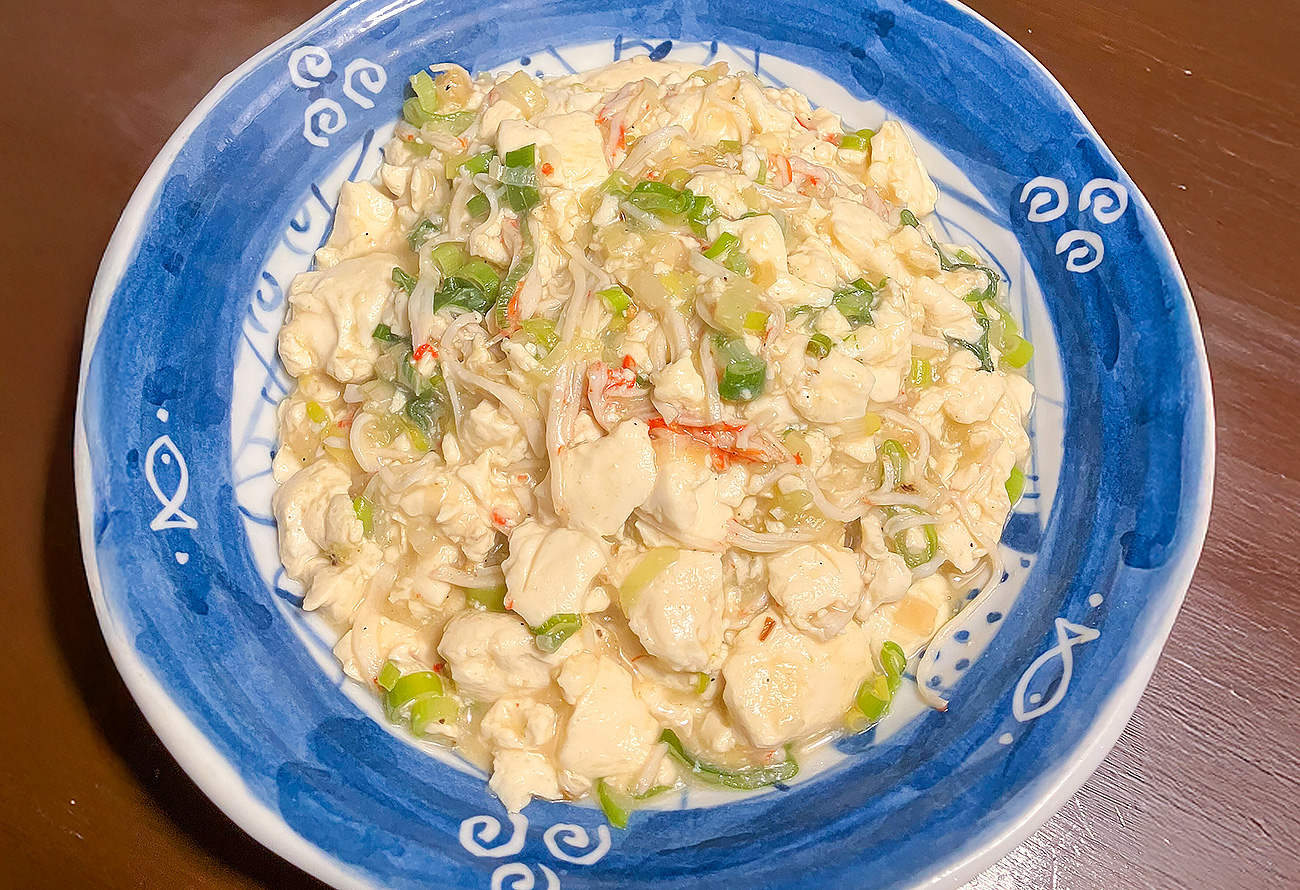 カニカマの白麻婆風