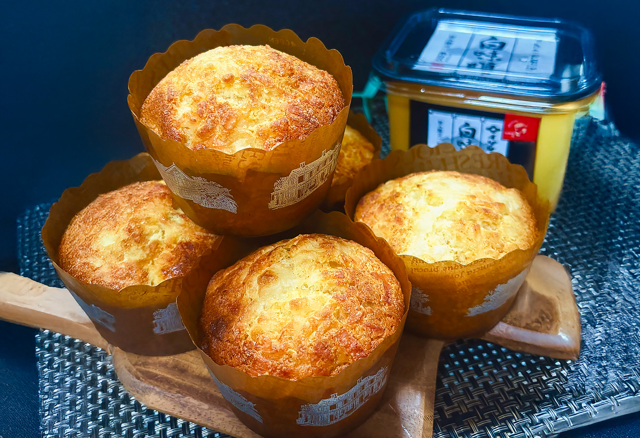 簡単白味噌チーズマフィン